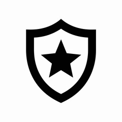 shield, star, silhouette, vector, icon, clipart, emblem, badge, protection, security, blackwhite, monochrome, outline, defense, crest, symbol, award, achievement, honor, military, police, heraldry, in