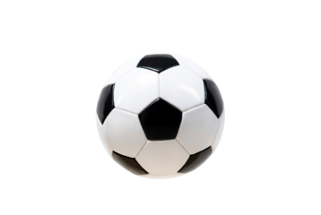 Classic black and white soccer ball Trensprent  Background png, ready for sports design