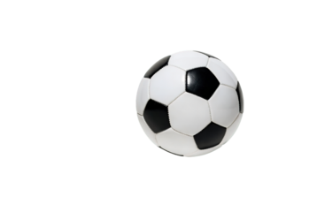 Classic black and white soccer ball with visible stitching, Trensprent  Background png for