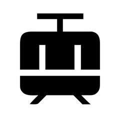 Obraz premium Tram Icon Vector Illustration