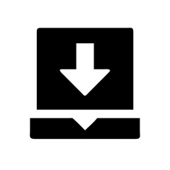 Video Download Icon Vector Illustration