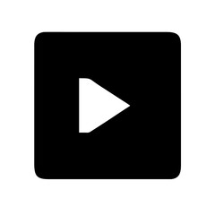 Video Square Icon Vector Illustration