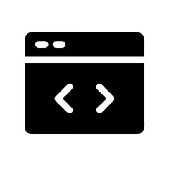 Webpage Code Icon Vector Illustration