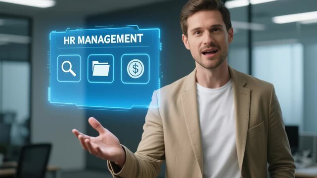 Human resource management technology with online payroll automation for employee salary processing and financial control in advanced financial system management