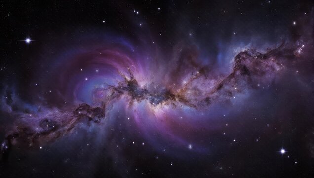Cosmic Symphony - A Vibrant Nebula Display in Deep Space.