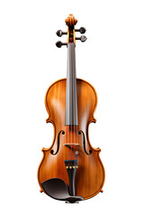 Fototapeta premium Beautiful violin on black background for music concept