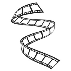 Winding Film Strip Illustration: A Stock Photo Icon.

