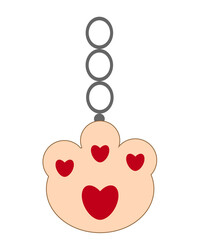 keychain lapka on a white background,