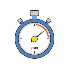 Classic Stopwatch Showing Start Button Primary Subject.