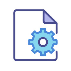 Obraz premium Vector File with Gear Icon for Settings and Configuration Graphic Resource