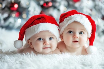 baby in santa claus clothes