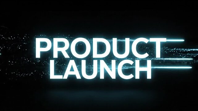 Exciting Product Launch Announcement with Futuristic Design and Animation.