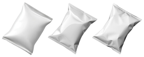 chips packaging mockup set, isolated on background.