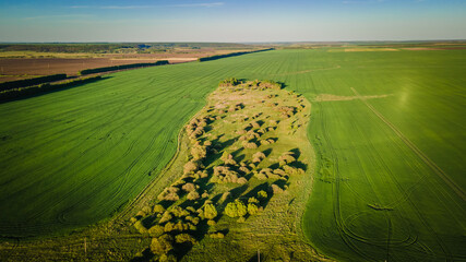 aerial photo of country fields