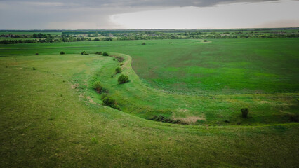 aerial photo of country fields
