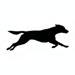 Dog Jumping Silhouette