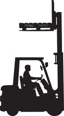 Forklift Operator Silhouette