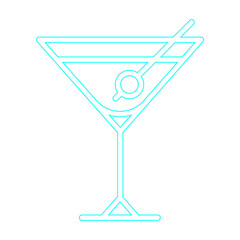 Beer Doodle Neon Illustration