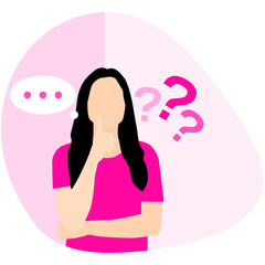 People Thinking Illustration