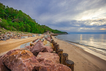 sandy beach in the Baltic Sea