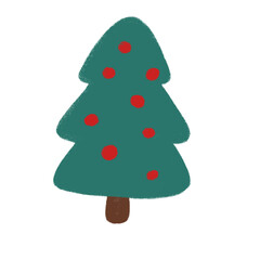 Christmas tree doodle
