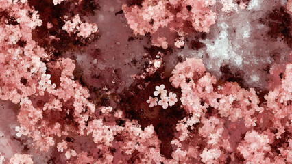 Abstract floral blossom pattern