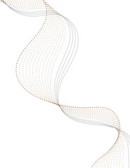 Sophisticated Abstract Composition of Interweaving Parallel Waves and Fading Gradients, Transitioning from Rich Sepia to Deep Ebony on a Minimalist White background.