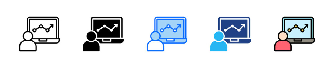 Session Monitor Icon Set Multiple Style Collection
