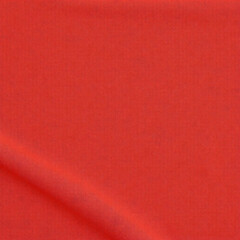 Fototapeta premium Red fabric texture background with detailed tight weave, flat lay red cloth