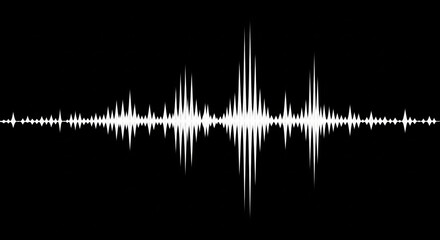 Sound waveform visualization. This is a graphical representation of sound, showing changes in amplitude over time. 