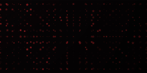 Red vector template with sky stars. Blurred decorative design in simple style with stars. The pattern can be used for new year ad, booklets.