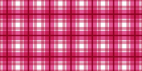 Seamless pink plaid pattern with layered diagonal lines and white diamond highlights, creating a soft checkered background ideal for wallpapers, textiles, and romantic graphic designs.