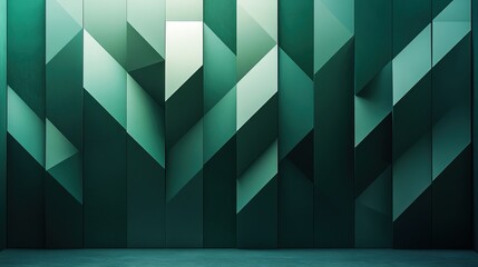 A set of modern abstract backgrounds featuring geometric patterns with a green gradient. Includes pixelated mosaic and vertical bar designs, ideal for tech, digital, and futuristic concepts.