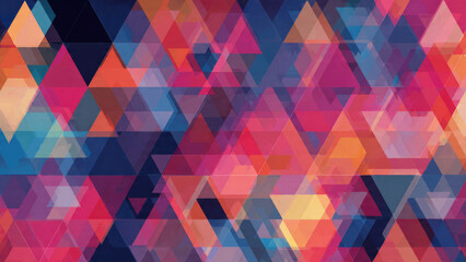 Colorful Abstract Triangle Background