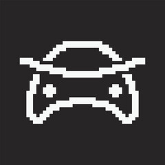 Sign Symbol Vector with Pixel Style