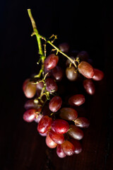 Fresh Grape Bunch On Table