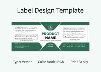 Modern Product Label Template Design for Jars and Bottles