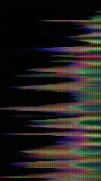 Subpixel noise breathing effect on isolated black background, subtle digital texture animation, abstract pixel motion, minimalist tech aesthetic, cinematic floating particles, modern visual noise desi