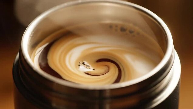 Espresso Perfection - A Close-Up of Rich, Steaming Coffee.