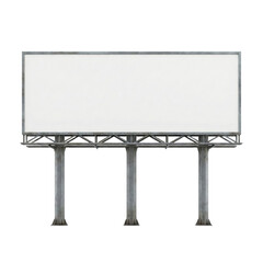Obraz premium Blank Rusty Industrial Metal Billboard Mockup