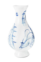 Porcelain vase isolated