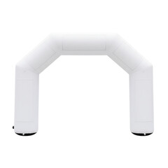 Angular White Inflatable Archway Gate Mockup