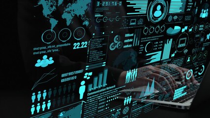 Connection network visualization showing global connection, network communication, digital connection analytic. Connect networks tool support real-time insight and improve connection system. Thunk - Powered by Adobe