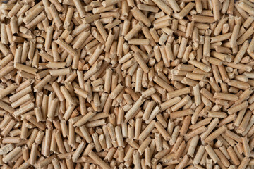 Light-Colored Wood Pellets: Renewable Biofuel Made from Compressed Sawdust for Eco-Friendly Heating Systems