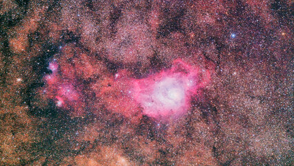 The Lagoon Nebula M8 Deep Space Image of Messier 8