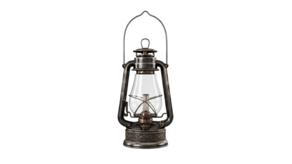 Vintage Lantern Isolated on White Background