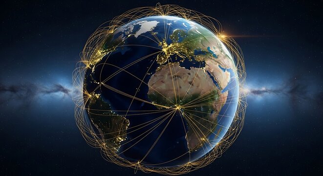 Global network connected earth
