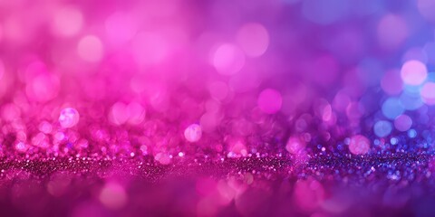 Abstract Glitter Background with Pink Purple and Blue Bokeh Lights Elegant Sparkling Texture for Celebrations Festive Mood and Glamourous Design Element