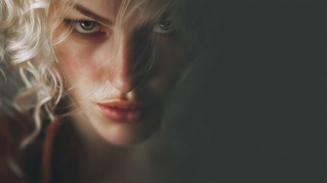 Woman portrait closeup