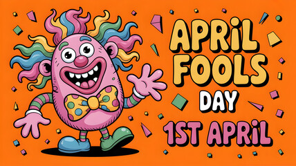 April fools day cartoon character illustration